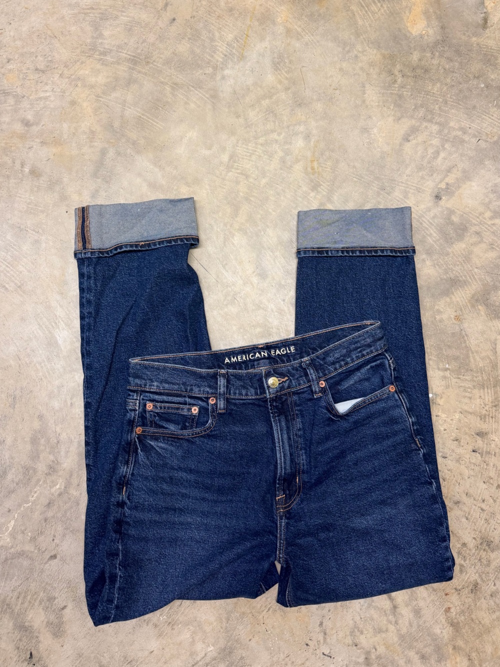 American Eagle Outfitters super high rise straight Leg Jeans
